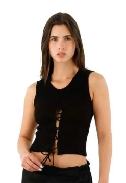 Top Negro Para Mujer Bruna Mercedes Campuzano