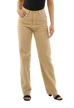 Jeans Wide Tan Para Mujer Fontana Mercedes Campuzano