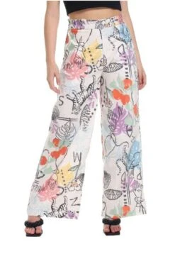 Pantalon Estampado Mc Para Mujer Lirio Mercedes Campuzano