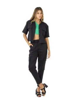 Pantalon Negro Para Mujer Sand Mercedes Campuzano