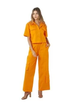 Pantalon Naranja Para Mujer Hydra Mercedes Campuzano