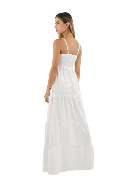 Vestido Largo Marfil Para Mujer Mimosa Mercedes Campuzano - Imagen 4