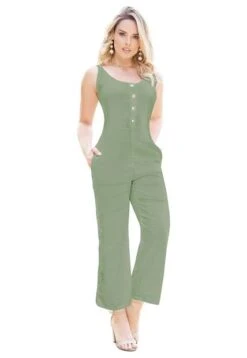 ENTERIZO LARGO ADULTO VERDE OLIVA MP 93547