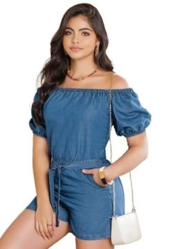 ENTERIZO CORTO ADULTO AZUL MP 91732