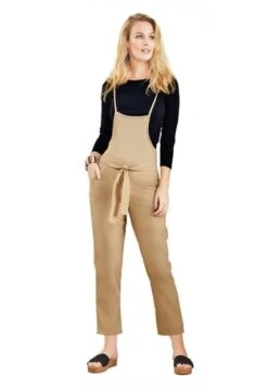 Overall Largo Para Mujer Caquí MP