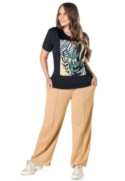 Pantalón Sudadera Mujer Beige Mp 88846