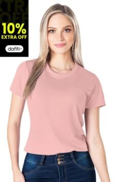 Camiseta Mujer Rosa Mp 82961