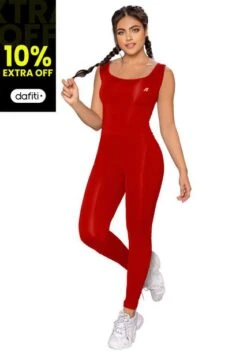 Enterizo Largo Mujer Rojo Mp 87729