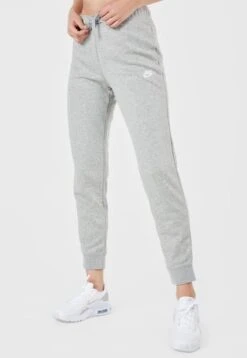 Pantalón Sudadera Gris-Blanco Nike Sportswear Club Fleece