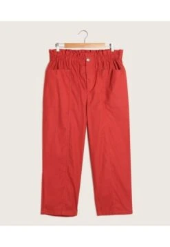 Pantalon Mujer Patprimo Capri Rojo Algodón