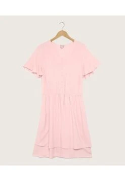 Vestido Mujer Patprimo M/C Rosa Viscosa