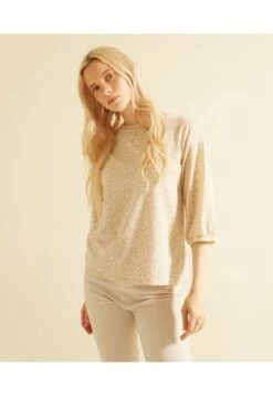 Camiseta Mujer Patprimo M/L Beige Poliéster