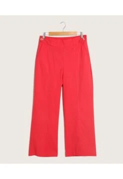 Pantalon Mujer Patprimo Moda Rojo Algodón