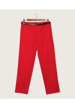 Pantalon Mujer Patprimo Chino Rojo Algodón 30071612-3779