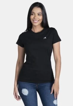 Camiseta Clasica Negro Para Mujer