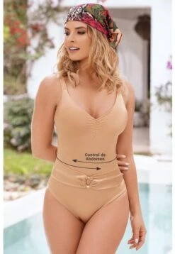 11663 Gold Entero Vestido De Baño