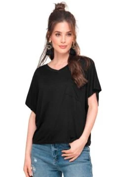 Camiseta Florencia Negro Ragged Pf19120086