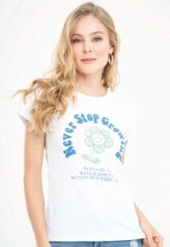 Camiseta Grow Blanco Ragged Pf51120685