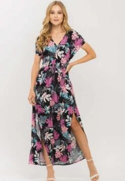 Vestido Amara Negro Ragged Pf11511155