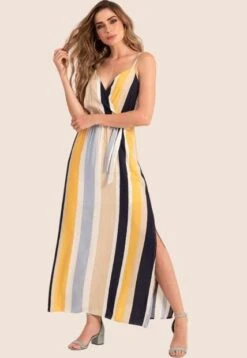 Vestido Burany Azul Ragged Pf11511104