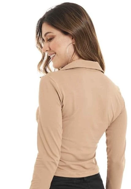 Top Malaga Beige Ragged Pf13120624 - Imagen 3