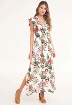 Vestido Tropico Blanco Ragged Pf11511109