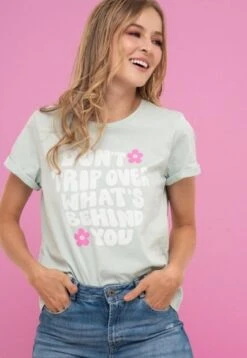 Camiseta Amalfi Flower Verde Ragged Pf51120703