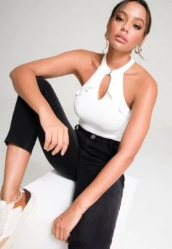 Body Alysha Blanco Ragged Pf13120648