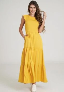 Vestido Manantial Amarillo Ragged Pf11511074