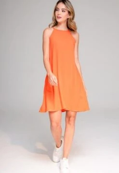 Vestido Prana Naranja Ragged Pf17510016