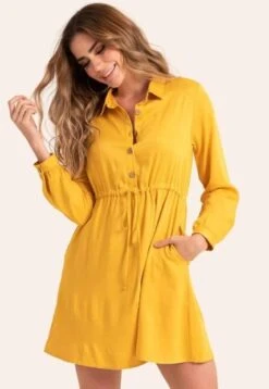 Vestido Celtico Amarillo Ragged Pf11511137