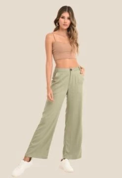 Pantalon Mali Palazzo Verde Ragged Pf11310686