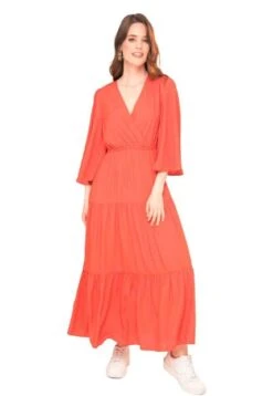 Vestido Anatta Naranja Ragged Pf11511062