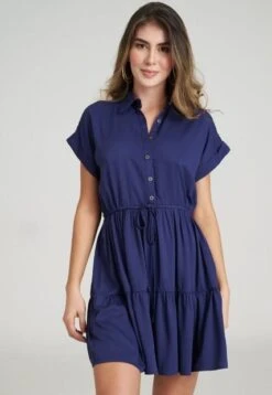 Vestido Bruselas Azul Ragged Pf11511112