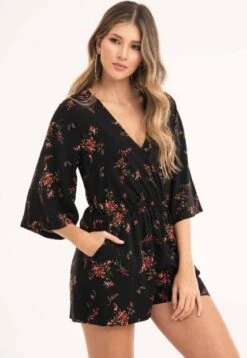 Enterizo Phuket Negro Ragged Pf11530083