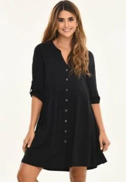 Vestido Kendwa Negro Ragged Pf12510261