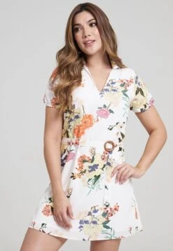 Vestido Corto Mojave Blanco Ragged Pf31511107