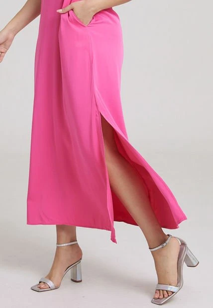 Vestido Venati Fucsia Ragged Pf31511108 - Imagen 4