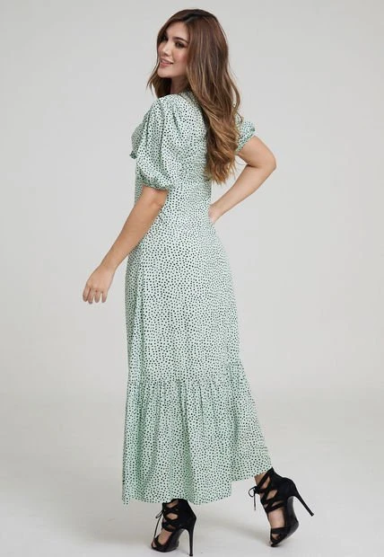 Vestido Tabata Verde Ragged Pf31511118 - Imagen 2