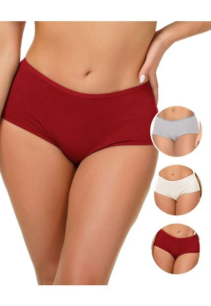 Boxer PAQUETE X3 Para Mujer En Algodón Ref. 8963