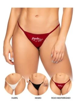 Tanga Hilo PAQUETE X3 Para Mujer En Algodón Ref. 9003