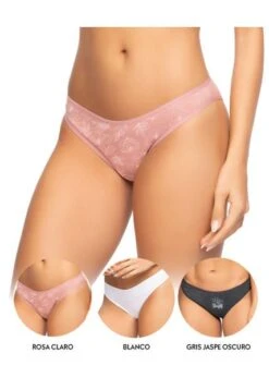 Tanga PAQUETE X3 Para Mujer En Algodón Ref. 9103