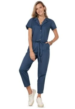 ENTERIZO LARGO MUJER AZUL 91935