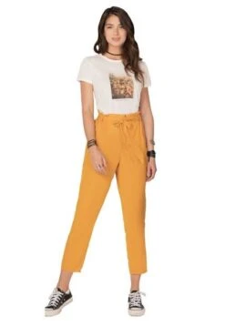 Pantalón Para Mujer Mostaza Rutta