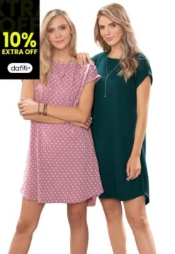 VESTIDO PAQ X2 MUJER MULTICOLOR 91774