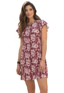 VESTIDO CORTO MUJER VINOTINTO 88425