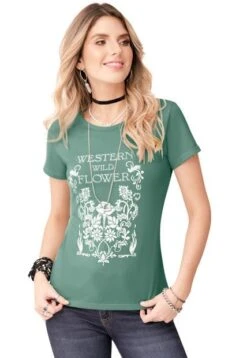 T-SHIRT MUJER VERDE 92240