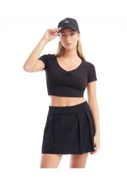 Camiseta Mujer Seven M/C Negro Poliéster