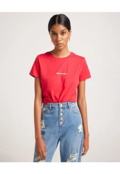 Camiseta Mujer Seven M/C Rojo Algodón