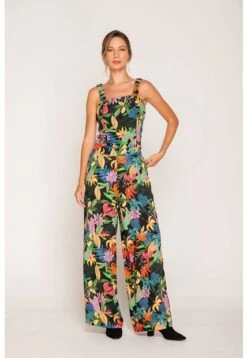 Conjunto De Pantalón Y Crop Top Est Negro L